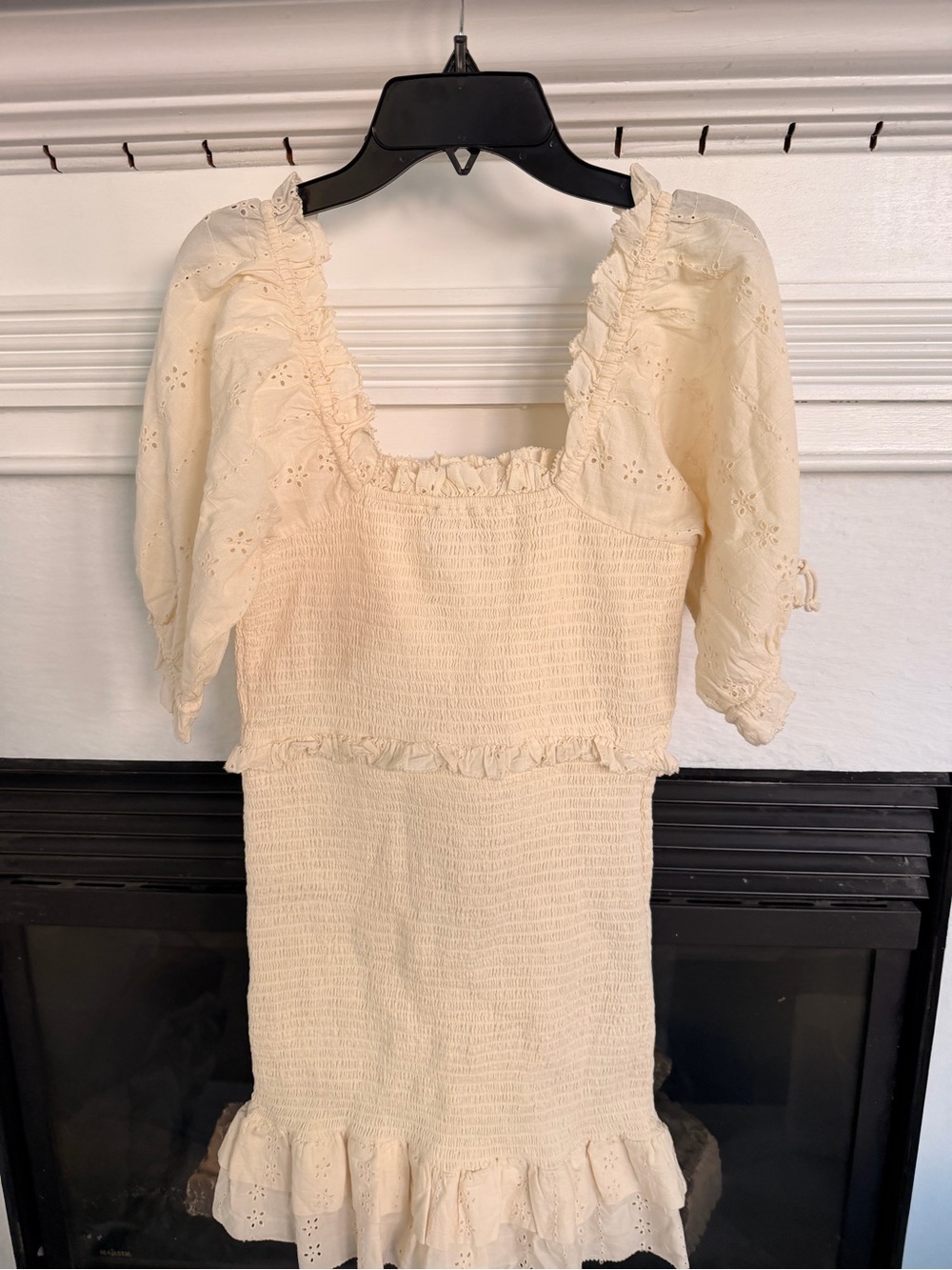 Cleobella Cream Smocked Eyelet Dress - Picture 5 of 7